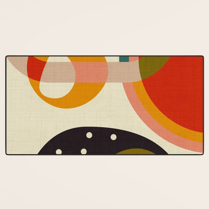 mid modern geometric minimal Desk Mat Gallery Image 3