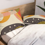 mid modern geometric minimal Pillow Sham Gallery Image 2