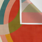 mid modern geometric minimal Wall Tapestry Gallery Image 3
