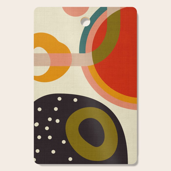 mid modern geometric minimal Cutting Board Gallery Image 1