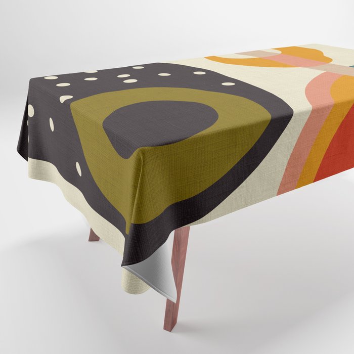 mid modern geometric minimal Tablecloth Gallery Image 1
