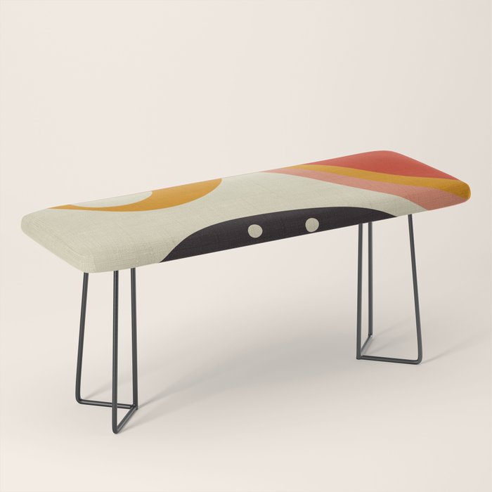 mid modern geometric minimal Bench Gallery Image 1