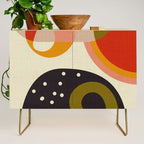mid modern geometric minimal Credenza Gallery Image 1