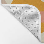 mid modern geometric minimal Bath Mat Gallery Image 2