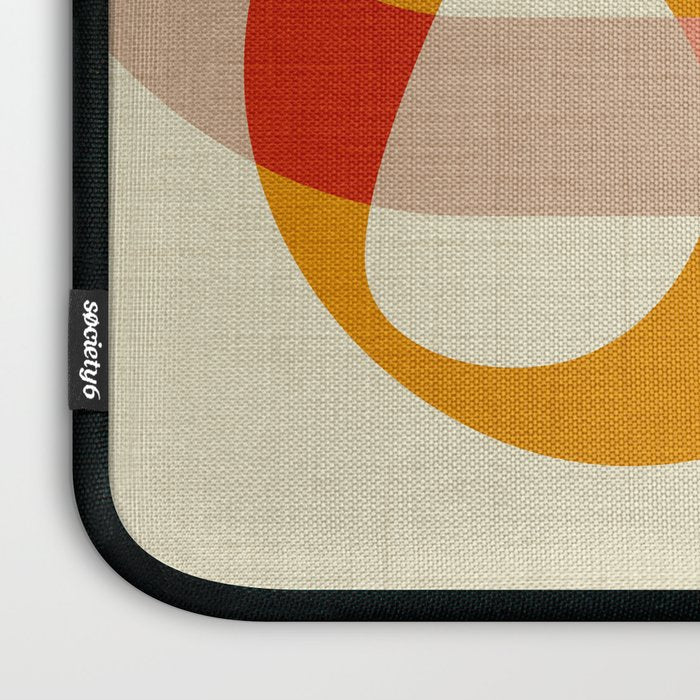 mid modern geometric minimal Laptop Sleeve Gallery Image 3