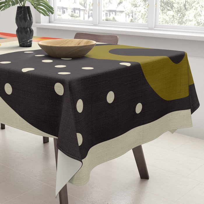 mid modern geometric minimal Tablecloth Gallery Image 3