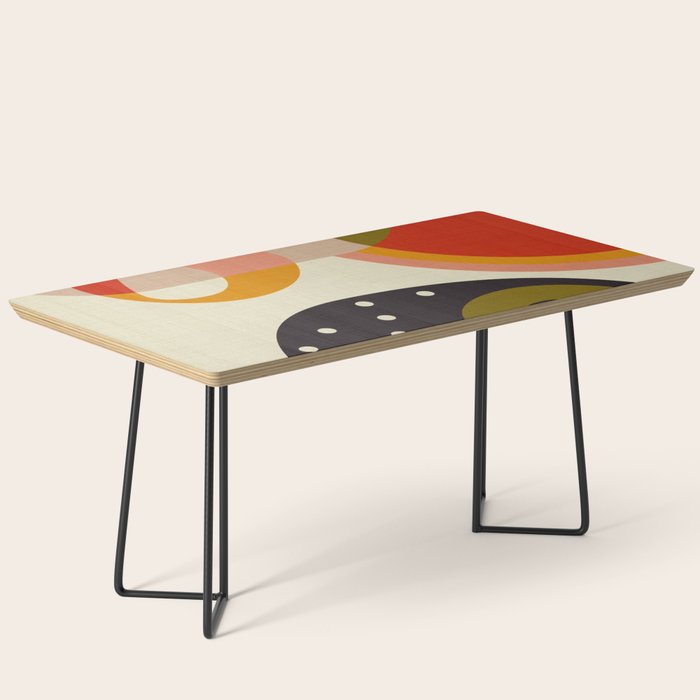 mid modern geometric minimal Coffee Table Gallery Image 1