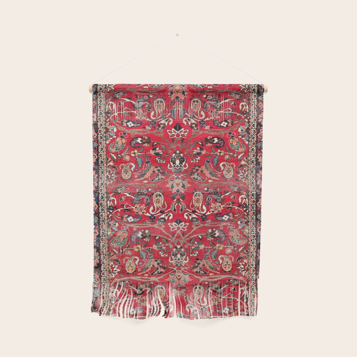 Bakhtiari Persian Floral Rug Print Wall Hanging Gallery Image 1