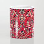 Bakhtiari Persian Floral Rug Print Coffee Mug Gallery Image 4