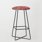 Bakhtiari Persian Floral Rug Print Stool Gallery Image 1