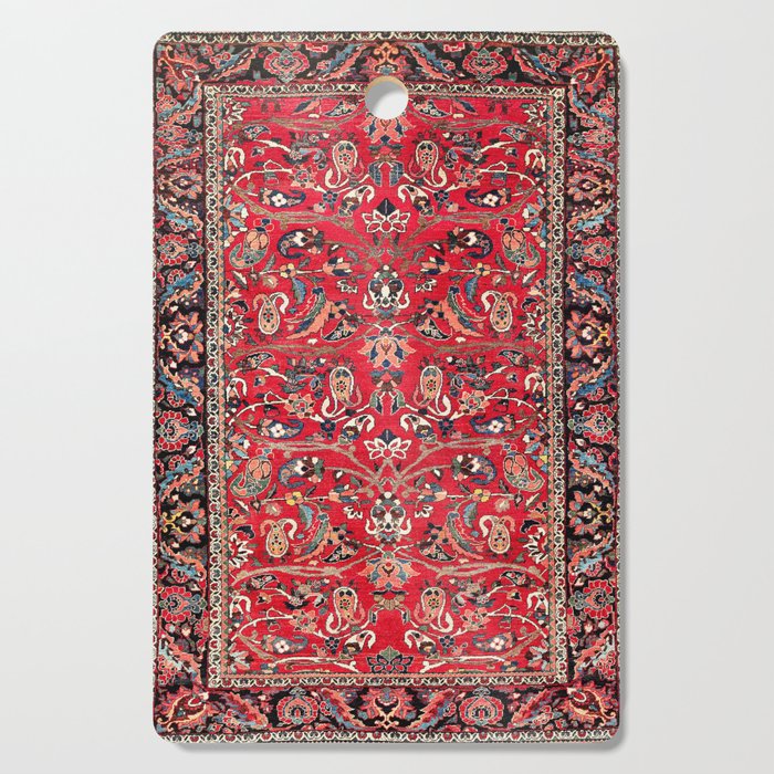 Bakhtiari Persian Floral Rug Print Cutting Board Gallery Image 1