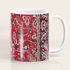 Bakhtiari Persian Floral Rug Print Coffee Mug Gallery Image 1