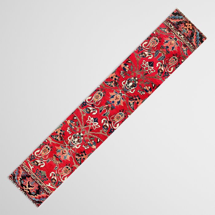 Bakhtiari Persian Floral Rug Print Table Runner Gallery Image 3