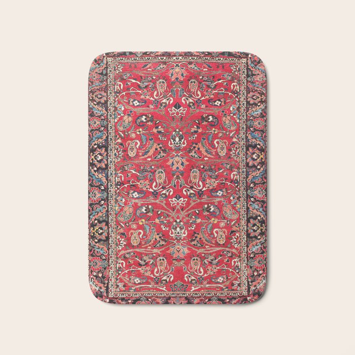 Bakhtiari Persian Floral Rug Print Bath Mat Gallery Image 1