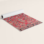 Bakhtiari Persian Floral Rug Print Yoga Mat Gallery Image 2