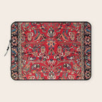 Bakhtiari Persian Floral Rug Print Laptop Sleeve Gallery Image 1