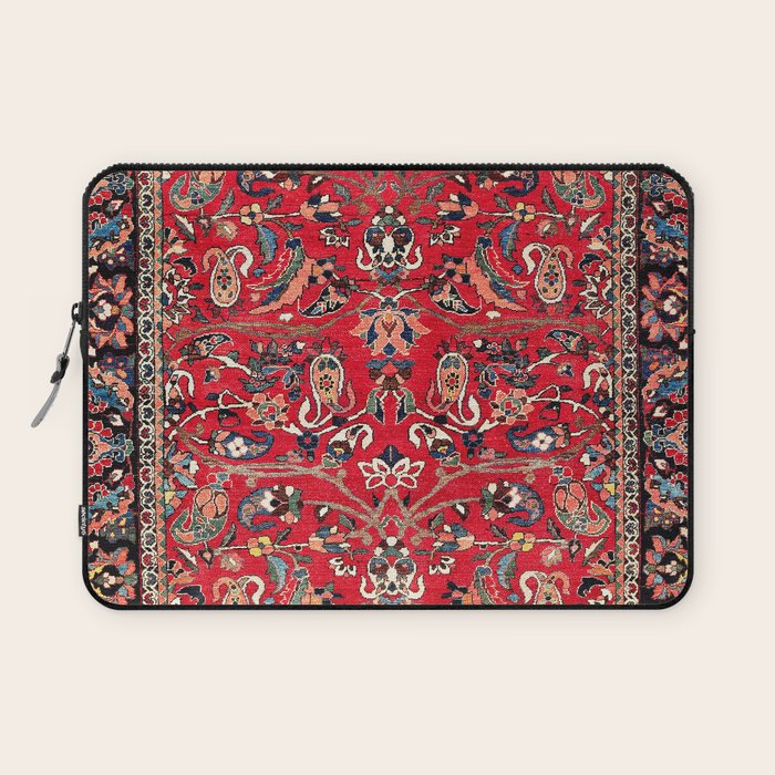 Bakhtiari Persian Floral Rug Print Laptop Sleeve Gallery Image 1