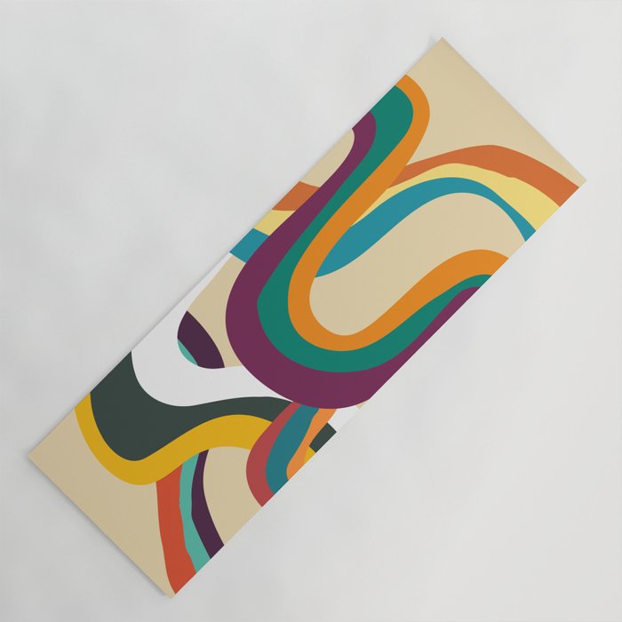 Groovy rainbow of doom Yoga Mat Gallery Image 1