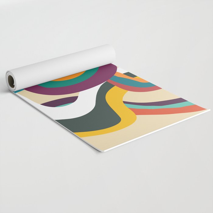 Groovy rainbow of doom Yoga Mat Gallery Image 2