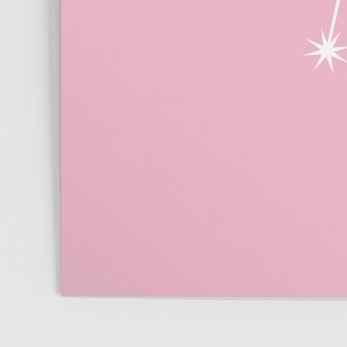 Cancer Zodiac Star Constellation Line Art Soft Pink Poster Gallery Image 3