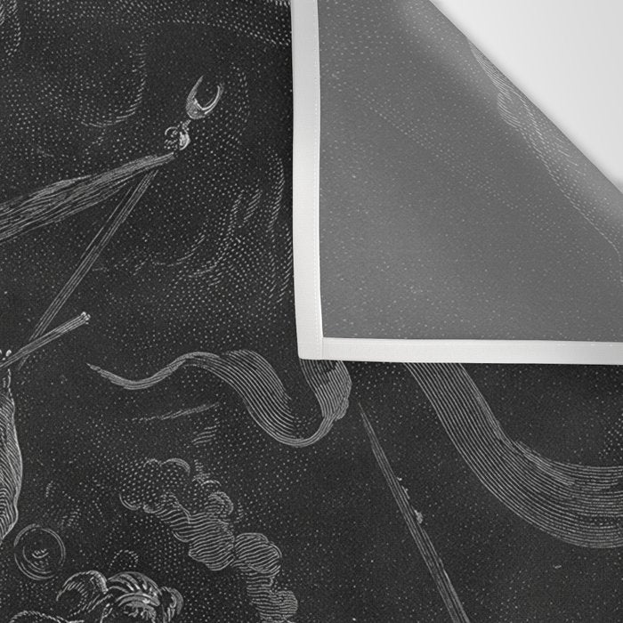 Gustave Dore - Chaos watches as the Rebel Angels are thrown into Hell (Milton's Paradise Lost) Wall Tapestry Gallery Image 3