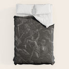 Gustave Dore - Chaos watches as the Rebel Angels are thrown into Hell (Milton's Paradise Lost) Comforter Gallery Image 6