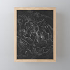 Gustave Dore - Chaos watches as the Rebel Angels are thrown into Hell (Milton's Paradise Lost) Mini Art Print Gallery Image 1