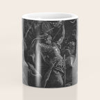 Gustave Dore - Chaos watches as the Rebel Angels are thrown into Hell (Milton's Paradise Lost) Coffee Mug Gallery Image 4