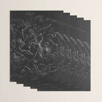 Gustave Dore - Chaos watches as the Rebel Angels are thrown into Hell (Milton's Paradise Lost) Wrapping Paper Gallery Image 3