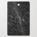 Gustave Dore - Chaos watches as the Rebel Angels are thrown into Hell (Milton's Paradise Lost) Cutting Board Gallery Image 1