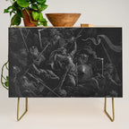Gustave Dore - Chaos watches as the Rebel Angels are thrown into Hell (Milton's Paradise Lost) Credenza Gallery Image 1