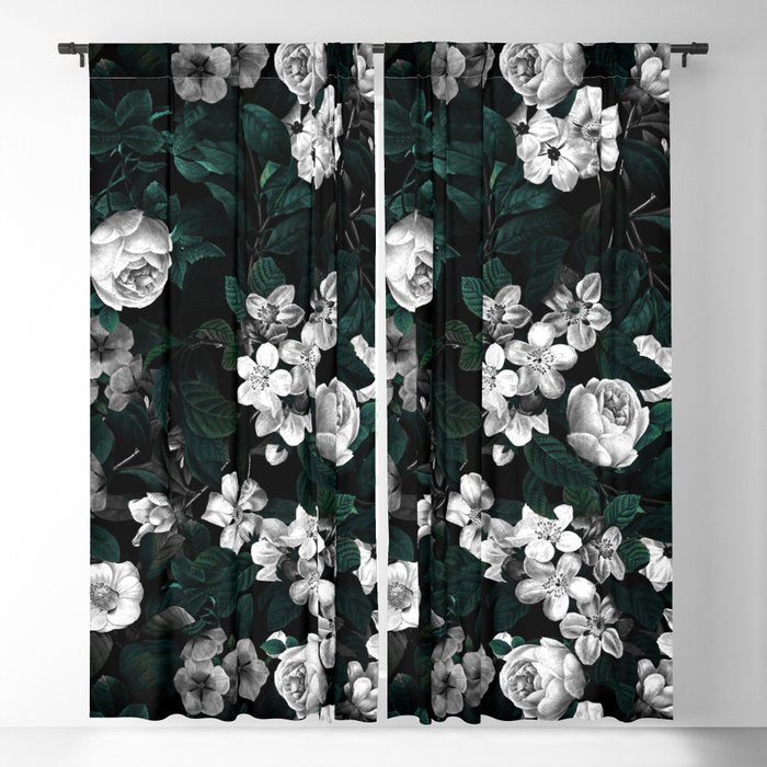 Botanical Night Window Curtain Gallery Image 5