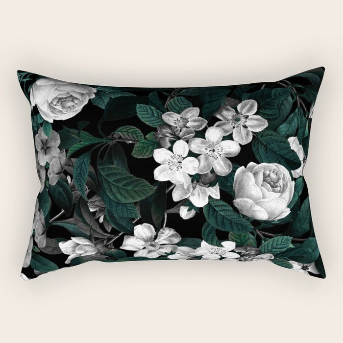 Botanical Night Rectangular Pillow Gallery Image 1