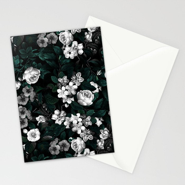 Botanical Night Stationery Card Gallery Image 2