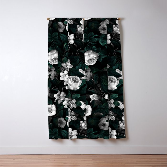 Botanical Night Window Curtain Gallery Image 3