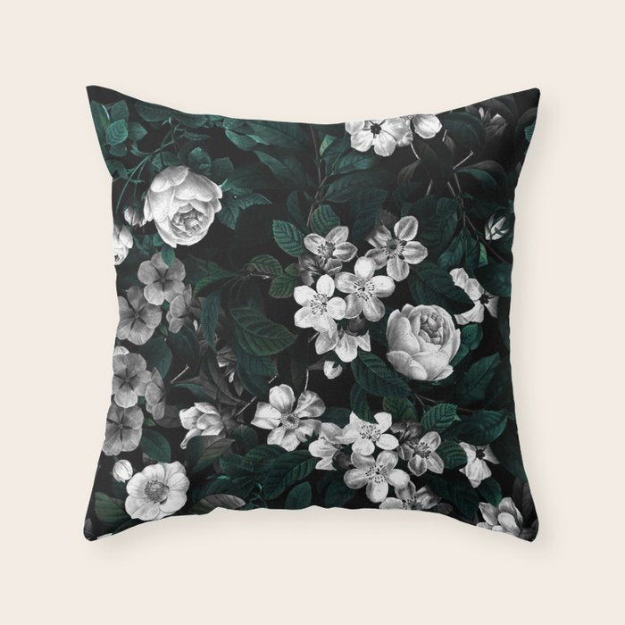 Botanical Night Throw Pillow Gallery Image 6
