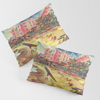 Hawaii's Famous Waikiki Beach landscape painting Pillow Sham Gallery Image 3