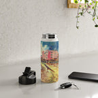 Hawaii's Famous Waikiki Beach landscape painting Water Bottle Gallery Image 4