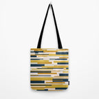 Wright Mid-Century Modern Abstract in Mustard Yellow, Navy Blue, Pale Blush Tote Bag Gallery Image 2