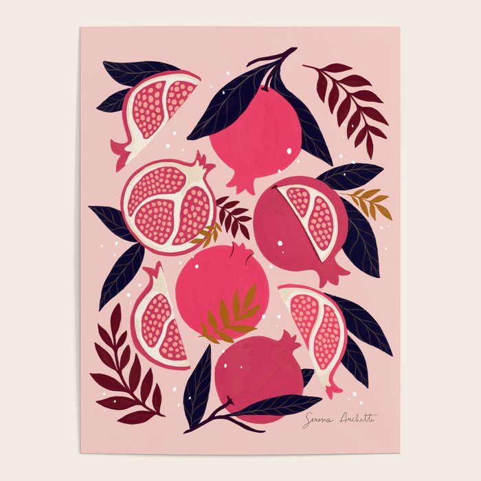 Pomegranate - Pink Poster Gallery Image 1