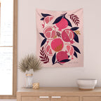 Pomegranate - Pink Wall Tapestry Gallery Image 2