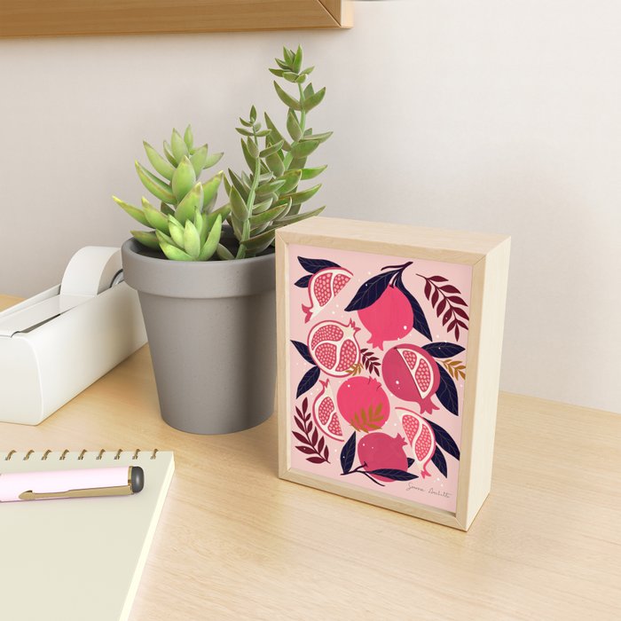 Pomegranate - Pink Mini Art Print Gallery Image 2