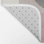 mid century scandi winter shapes painted 3 Bath Mat Gallery Image 2