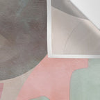 mid century scandi winter shapes painted 3 Wall Tapestry Gallery Image 3