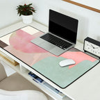 mid century scandi winter shapes painted 3 Desk Mat Gallery Image 2