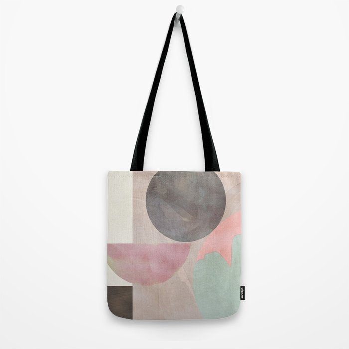 mid century scandi winter shapes painted 3 Tote Bag Gallery Image 2