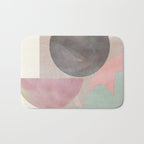 mid century scandi winter shapes painted 3 Bath Mat Gallery Image 1