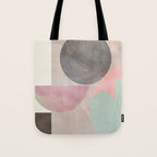 mid century scandi winter shapes painted 3 Tote Bag Gallery Image 1