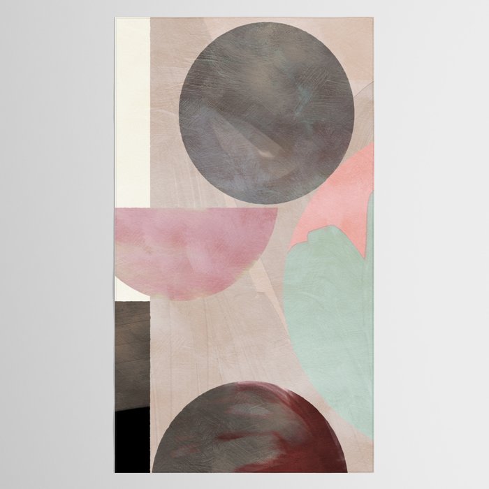 mid century scandi winter shapes painted 3 Tablecloth Gallery Image 2