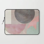 mid century scandi winter shapes painted 3 Laptop Sleeve Gallery Image 1